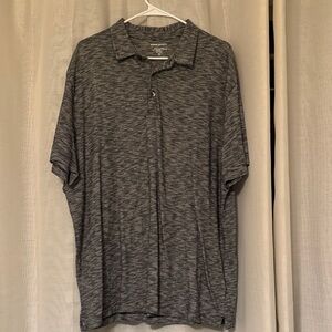 Black and gray banana republic polo shirt